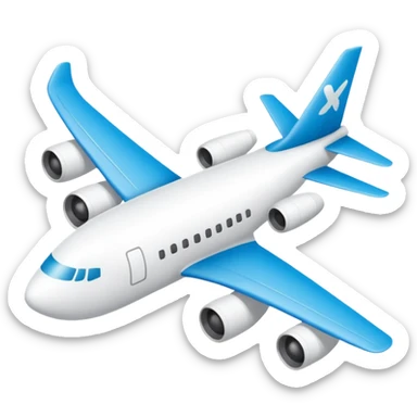 emoji con texto XimaTravel +avión sticker