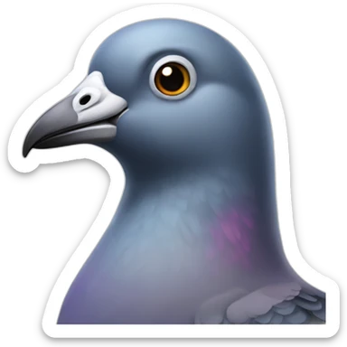 bright informal pigeon sticker