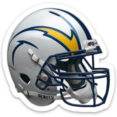 chargers helmet sticker
