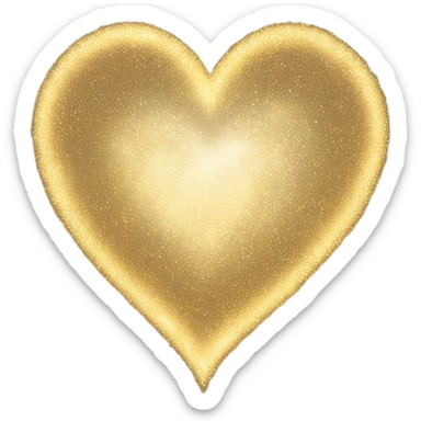 A glowing heart with sparkles around it to symbolize gratitude. sticker