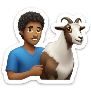 brazilian guy whith a goat sticker