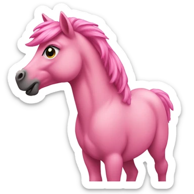 pink pony sticker