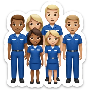 team of a company sticker