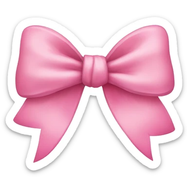 pink bow sticker