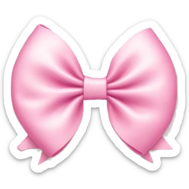 Baby pink bow  sticker