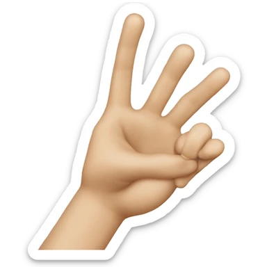 linking your fingers sticker