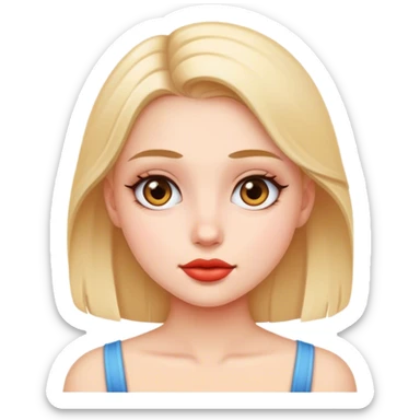 really beautiful girl ǝpnu sticker