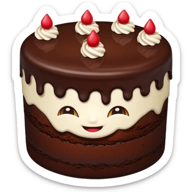 Chocolate cake sticker