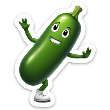 Dancing pickle sticker