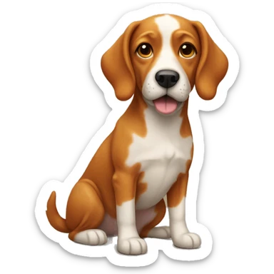 Ginger dog sticker