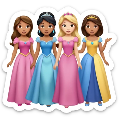 Disney princesses sticker