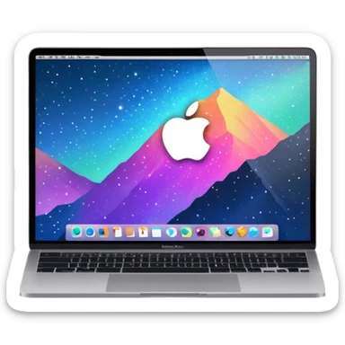 A MacBook screen with Tumblr dashboard open and a glitter cursor, with another slight variation in color. sticker