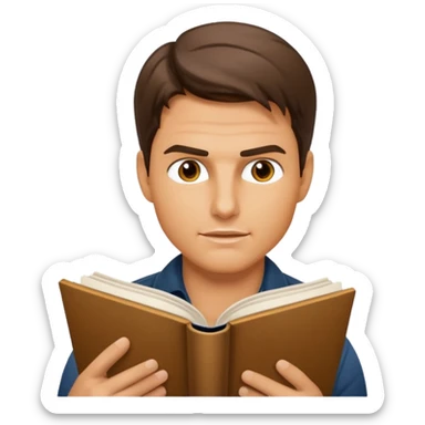 tom cruise read book sticker