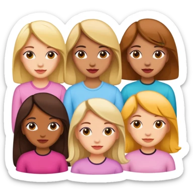 Stickers de chicas femeninas sticker