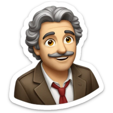 Ermellino che beve il succo sticker