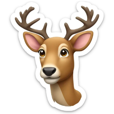 dear wearing a hoodie sticker