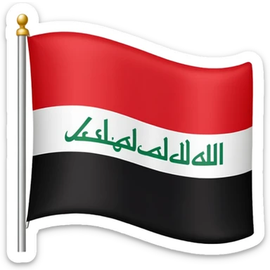 iraqi flag sticker