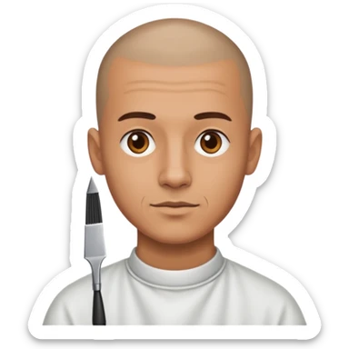 Street Barber man sticker