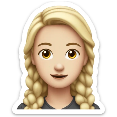  white girl fell from the sky sticker