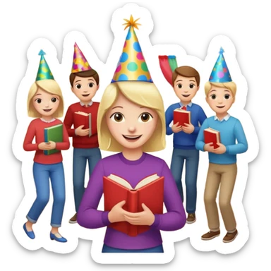 I love working with kids. I'm a teacher.  I love reading books.  I love spending time with my family. I love to dance. sticker