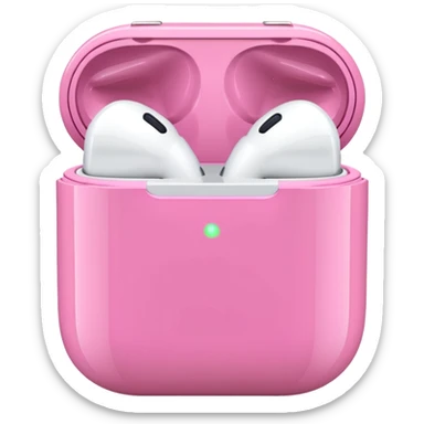 Pink AirPods sticker