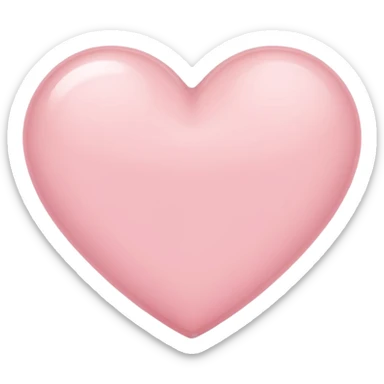 pale pink heart sticker