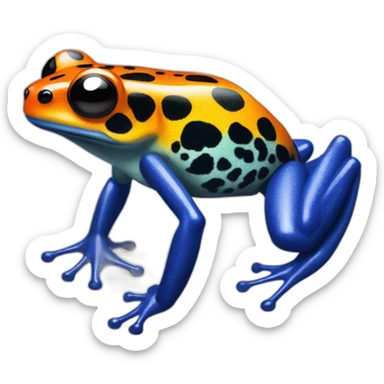 Poison frog sticker