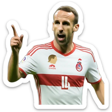 Macron qui fait la peche aux canards avec Ribery sticker