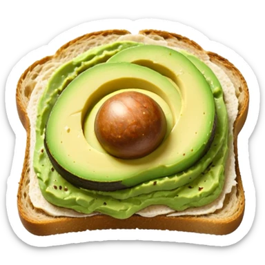 avocado toast no seed  sticker