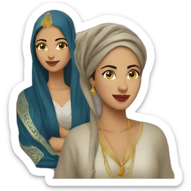 Algerienne et marocaine sticker