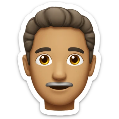 Psicologa cabello marrón  sticker
