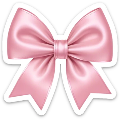 Pastel pink bow  sticker