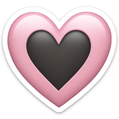 light pink heart sticker