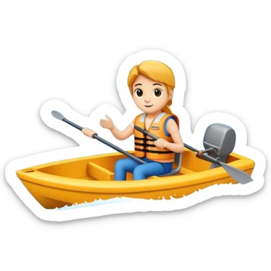 Boating on the park's lake sticker