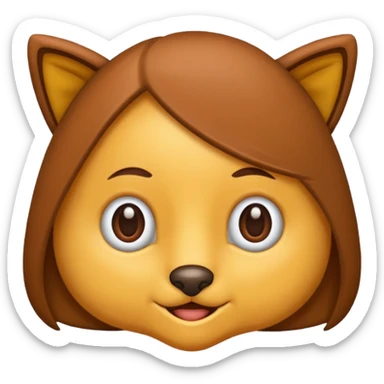 uma madeira com cara de sticker