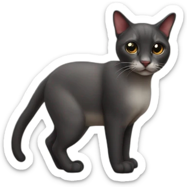 cat thai cat mushrooms sticker