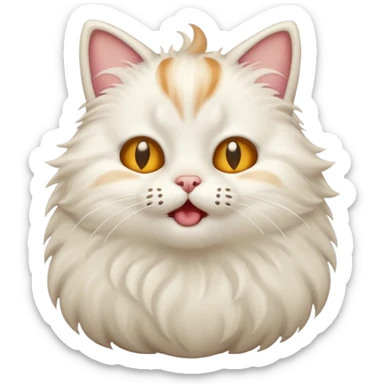 A cat farting sticker