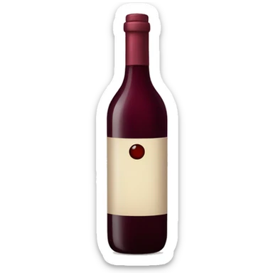 botella de vino tinto sticker