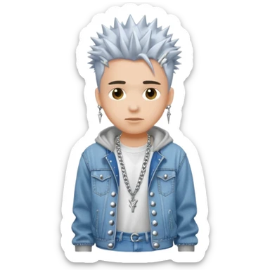 a white guy with a Y2K drip style  sticker