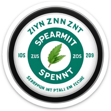 Zyn spearmint snus sticker