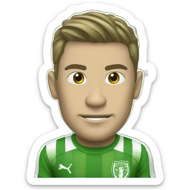 Emoji de escudo de atlético nacional de Colombia sticker