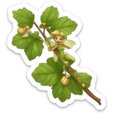 fée et noisette sticker