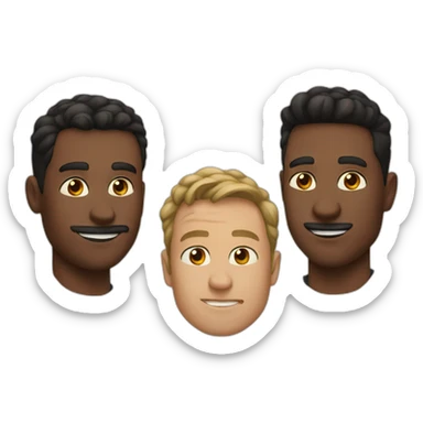 Four guys in a small wirpool sticker