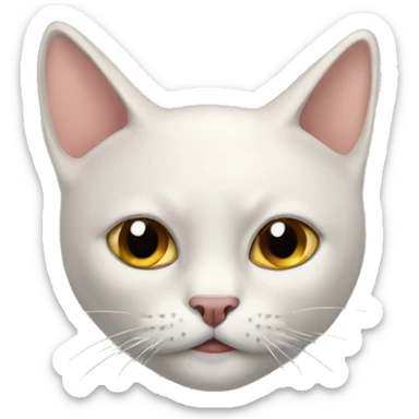 Um gato cm bone sticker