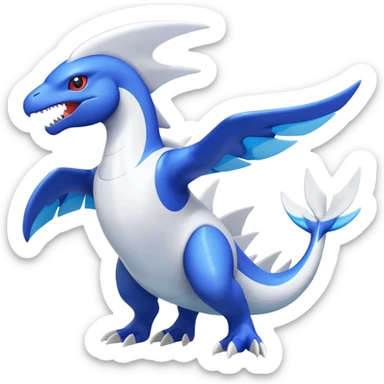 Reshiram-Helioptile-Latios-Kyogre-fusion sticker