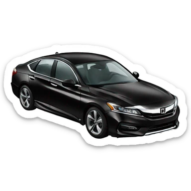 Black Honda accord sticker