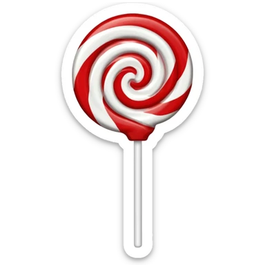 Peppermint swirl lollipop sticker