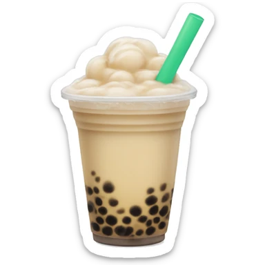 Bubble tea sticker