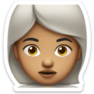 Angry south Asian baby sticker