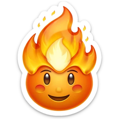 Streak / On Fire Emoji

Glossy 3D emoji of a flaming icon or bullet, glowing orange flames, gold reflections. sticker